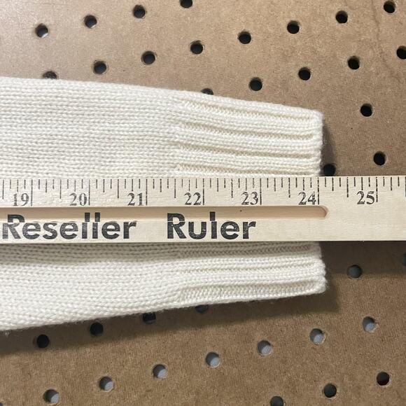 NWOT Ralph Lauren Purple Label Sweater Womens Large Ivory Rancher Bear Cashmere - Picture 12 of 12